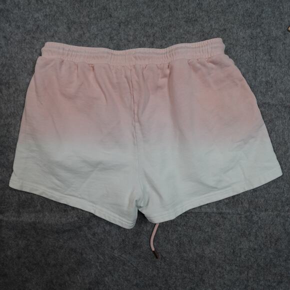 L'Urv Shorts Womens Small Sweat Ombre Pink Drawstring 2.5" Inseam Athleisure - Picture 5 of 9